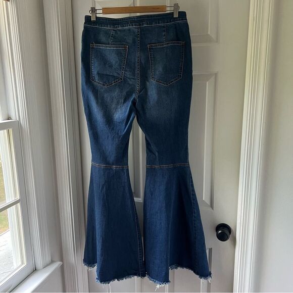 Free People We the Free Just Float On High Waist Flare Jeans 30 - Picture 3 of 5